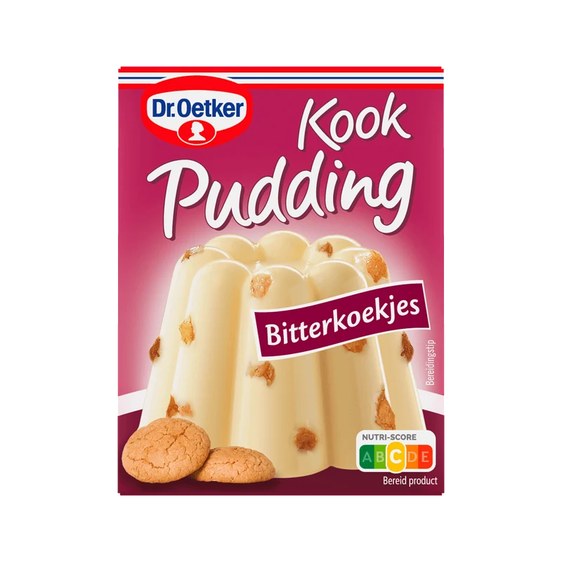 Dr. Oetker kookpudding bitterkoekjes