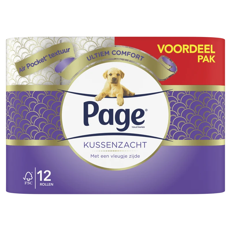 Page Kussenzacht toiletpapier