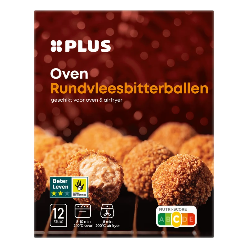 Oven rundvleesbitterballen 12 stuks