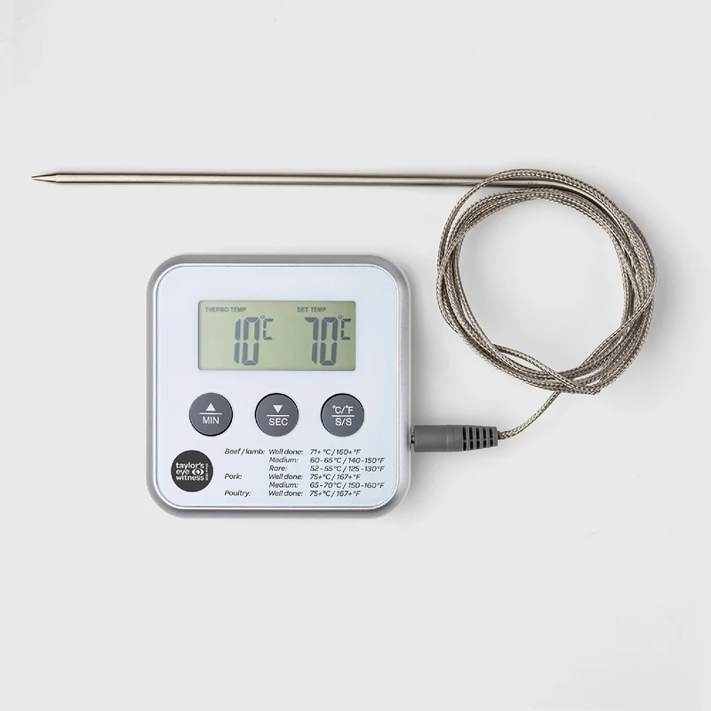 Taylor's Eye Witness Digital Precision Thermometer & Timer