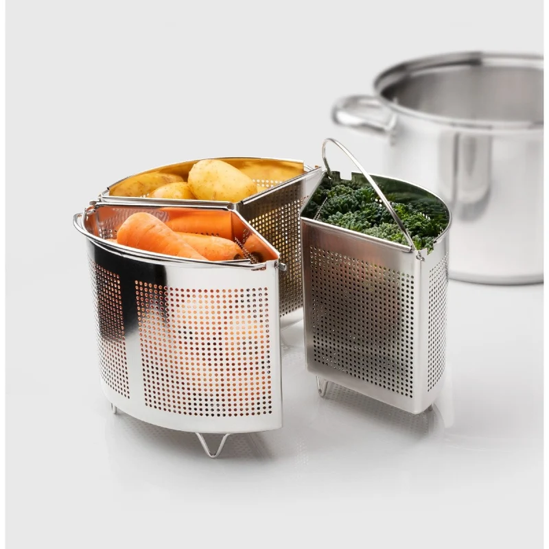 Taylor's Eye Witness 22cm Stockpot Divider & Steamer Basket Set