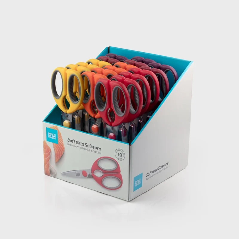 Taylor's Eye Witness Soft Grip Kitchen Scissors, 8.5in/21cm