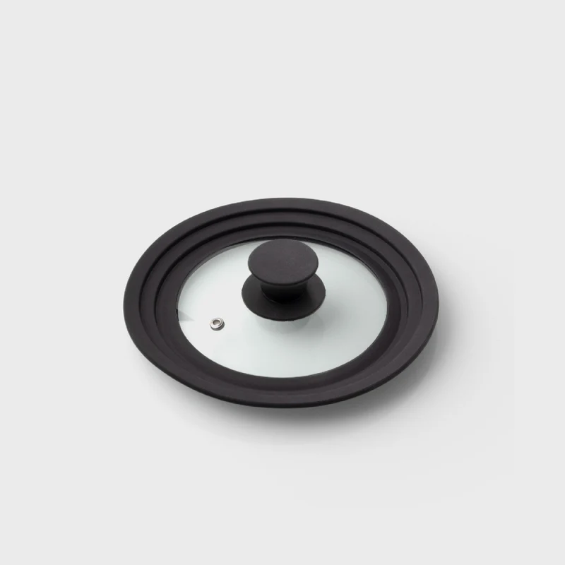 Taylor's Eye Witness Silicone and Glass Universal Pan Lid, 16/18/20cm, Black