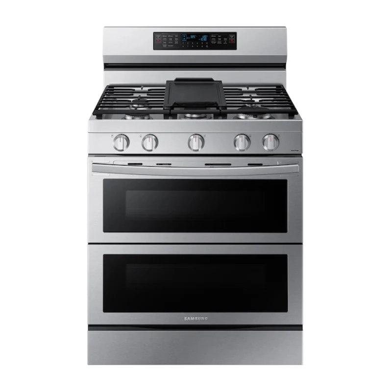 Samsung NX60A6751SS 6.0 cu. ft. Smart Freestanding Gas Range with Flex Duo - Silver