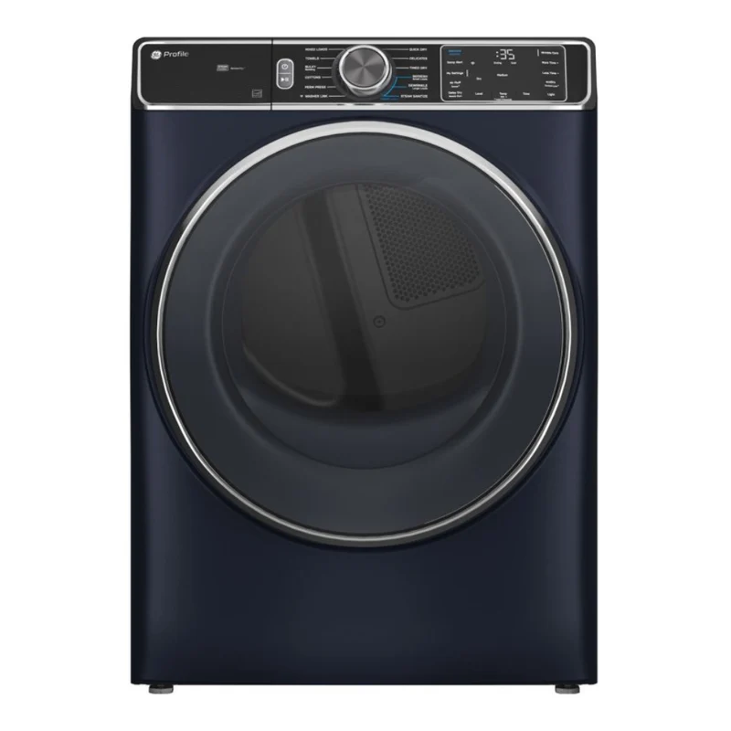 GE Profile PFD87ESPVRS 7.8 cu. ft. Smart Front Load Electric Dryer with Steam and Sanitize Cycle - Blue