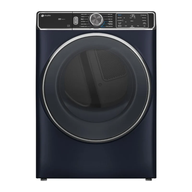 GE Profile PFD87GSPVRS 7.8 Cu. Ft. Smart Front Load Gas Dryer with Steam and Sanitize Cycle - Blue