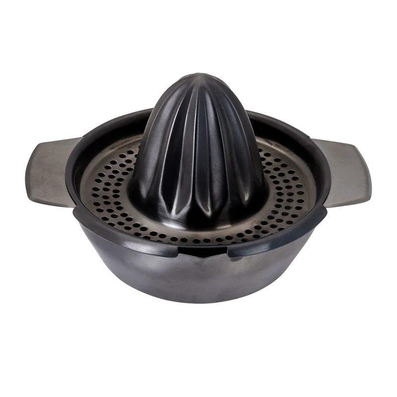 Zitruspresse smokey grey Edelstahl