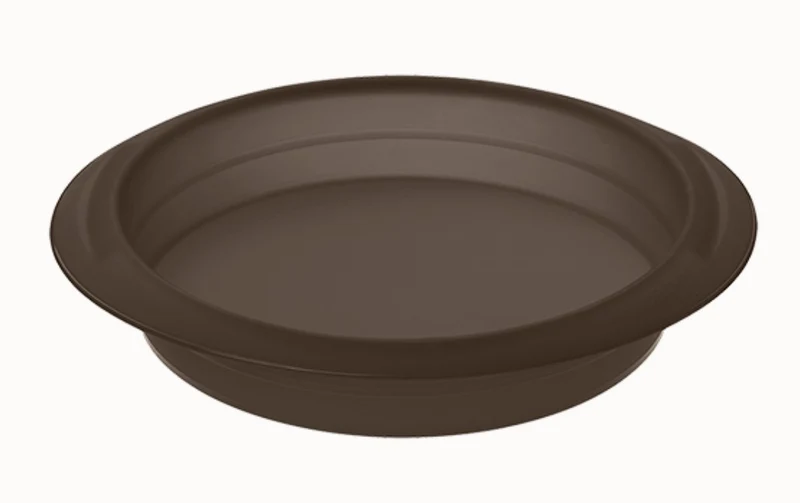 Flexiform Rund 26cm Premium-Platin-Silikon braun