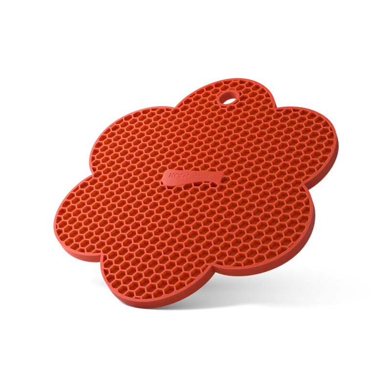 Untersetzer Blume rot 19 cm