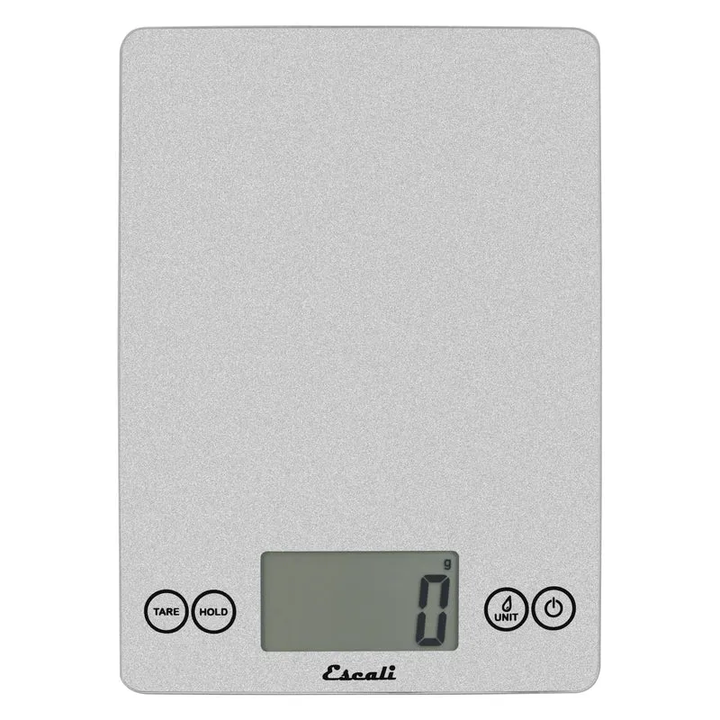 Escali Arti Glass Kitchen Scale - Shiny Silver