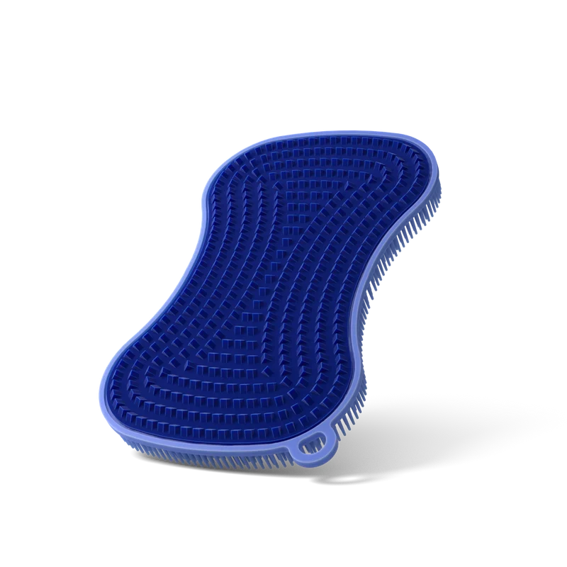Scrubby hellblau/dunkelblau 13x8 cm