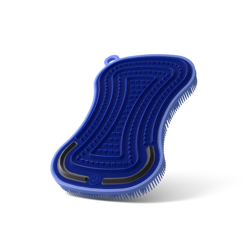 Scrubby plus hellblau/dunkelblau 13x8 cm