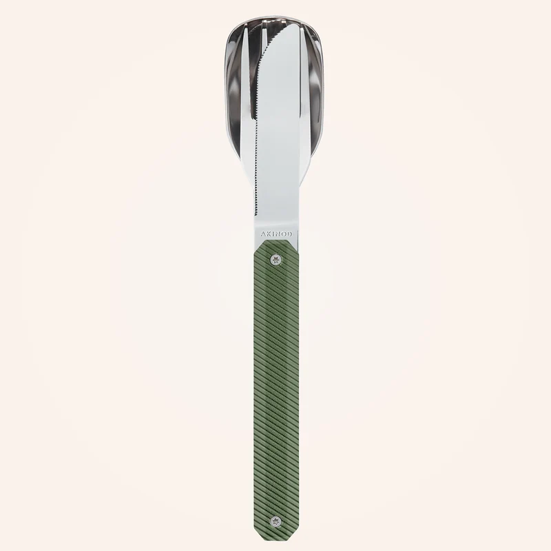 Feststehendes Besteck 12:34, Aluminium khaki