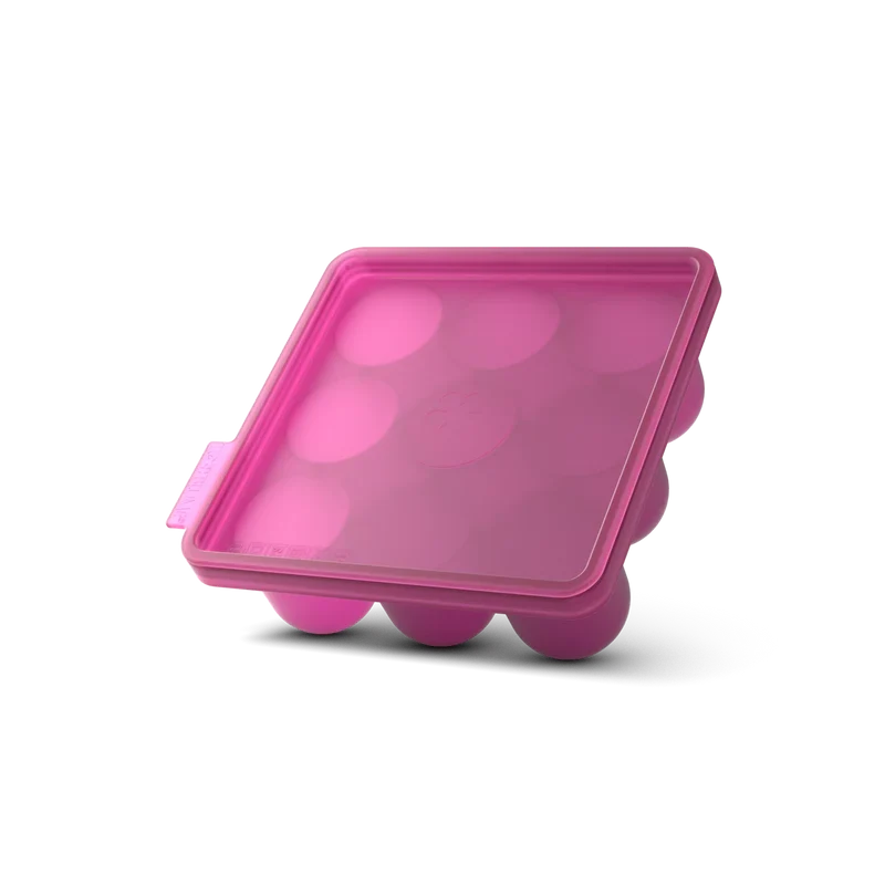 Eiswürfelbehälter 9 x halbrund 16x16x6 cm pink