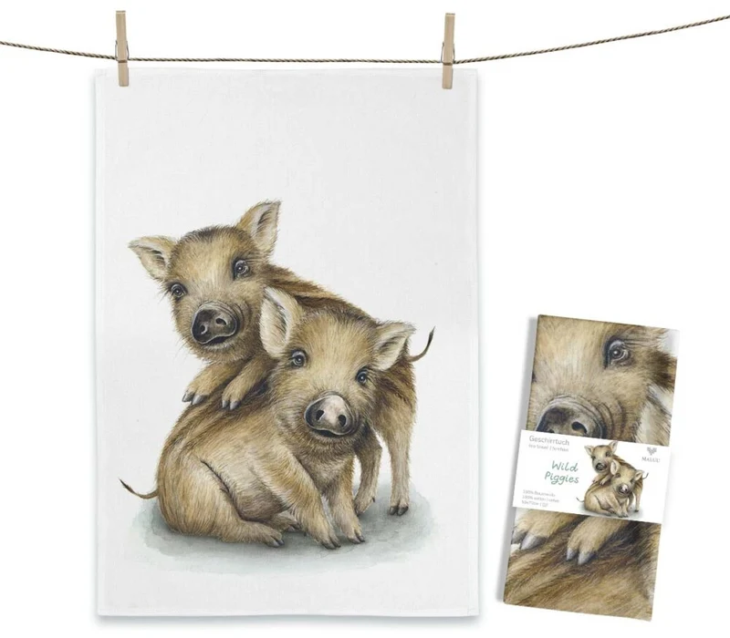 Geschirrtuch Wild Piggies
