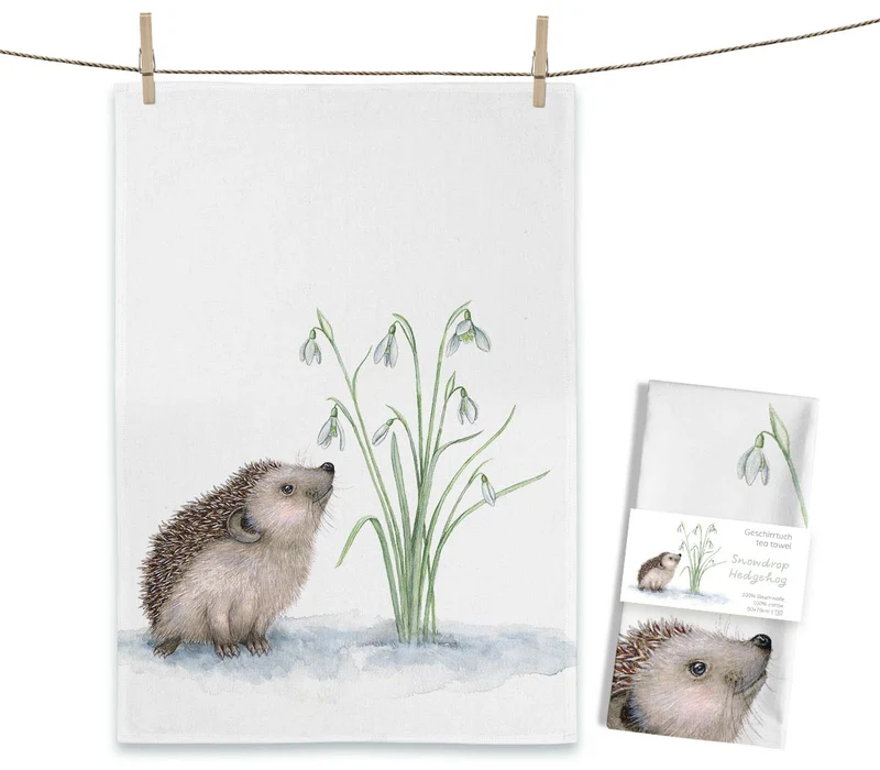 Geschirrtuch Snowdrop Hedgehog