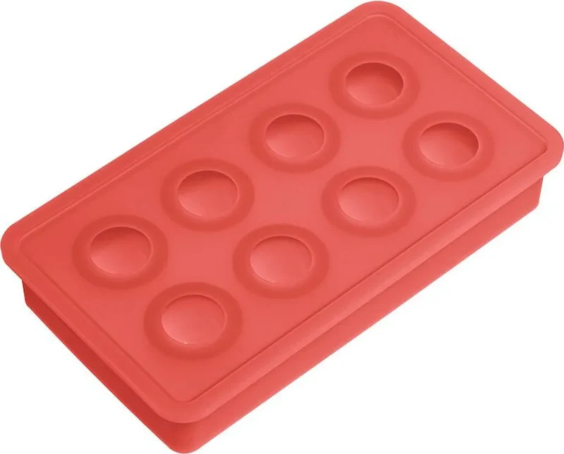 Eiswürfelbereiter Würfel 4x4 cm orange Silikon