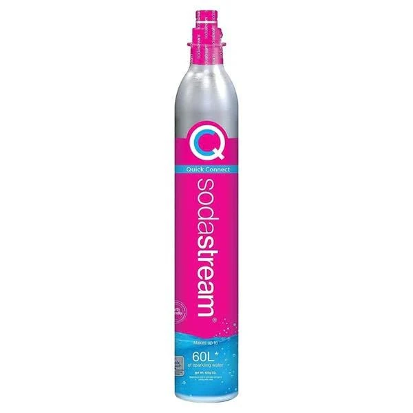SodaStream Click-In Pink CO2 Cylinder, Quick Connect, 425g