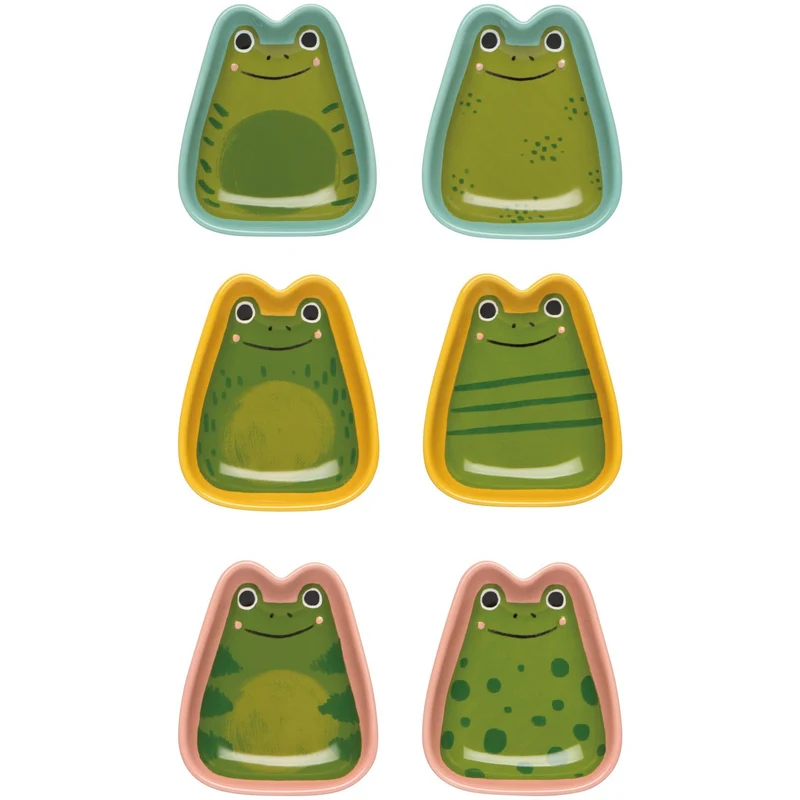 Danica Pinch & Dip Bowls Set Of 4 Ribbit Frogs