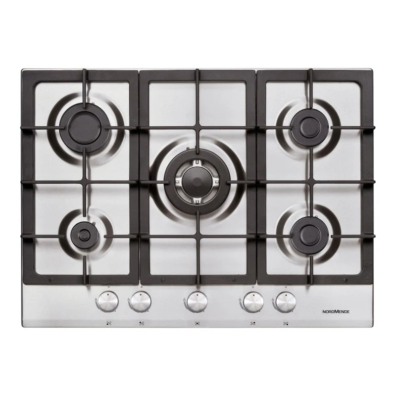 NordMende HGX703IX 70cm Stainless Steel 5 Burner Gas Hob