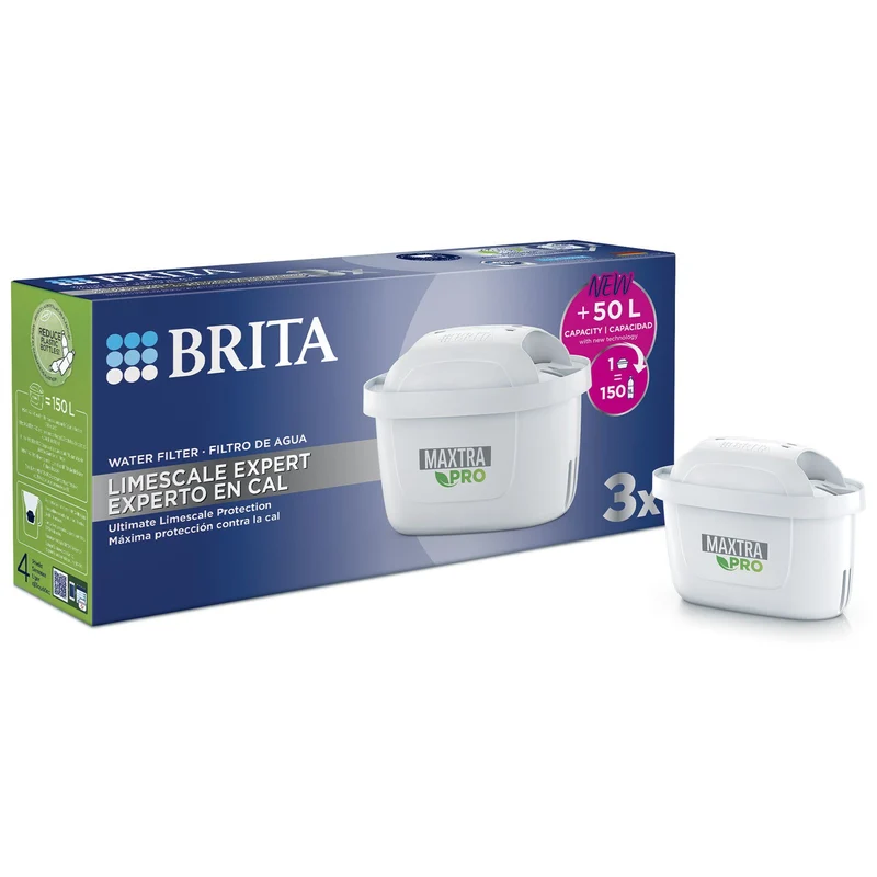 Brita MAXTRA PRO Limescale Expert Water Filter Cartridges, Pack of 3