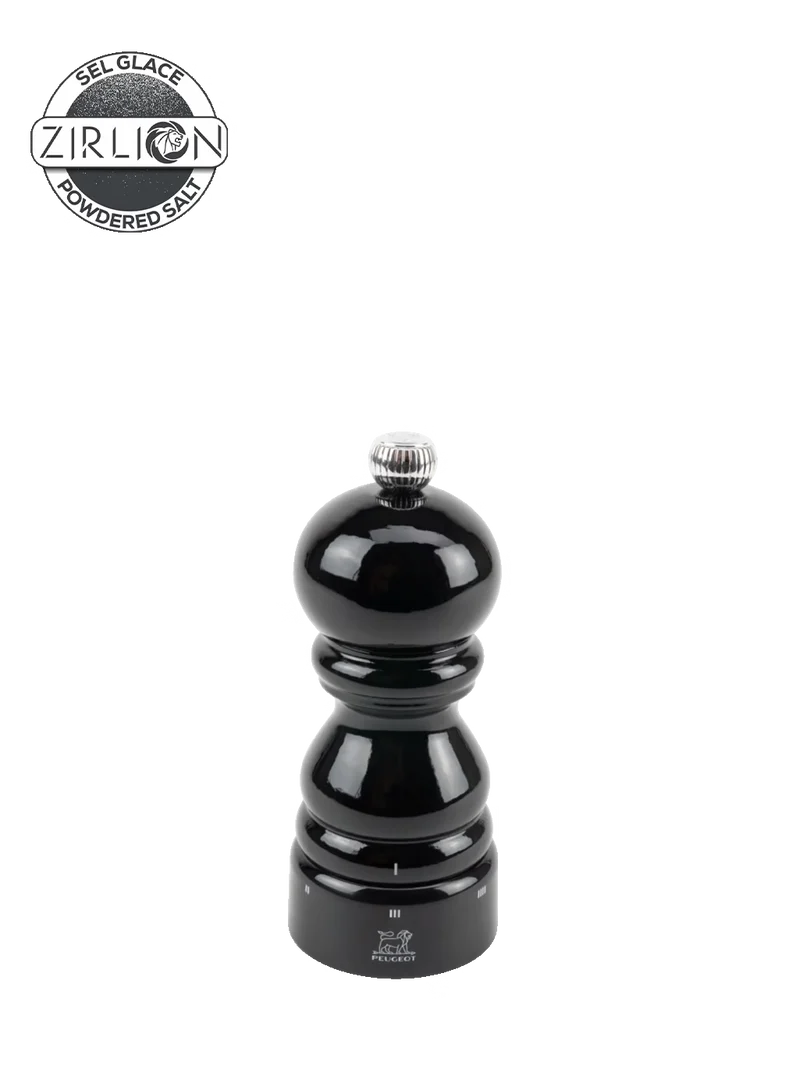 Salzmühle 12cm schwarz Paris