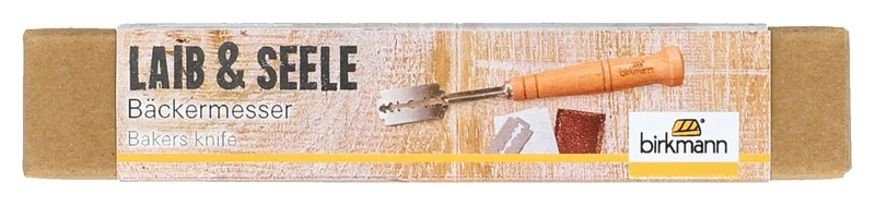 Bäckermesser 19 cm | 5 Ersatzklingen Laib & Seele