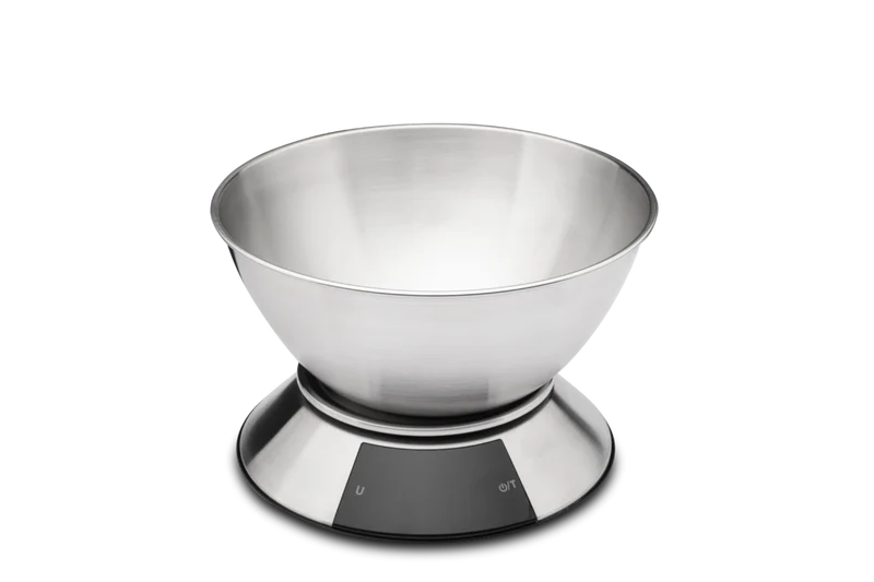 Küchenwaage mit Edelstahlschüssel bis 5 kg