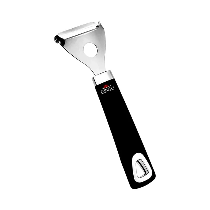 Ginsu 7" Pro Y-Shaped Swivel Peeler - Black