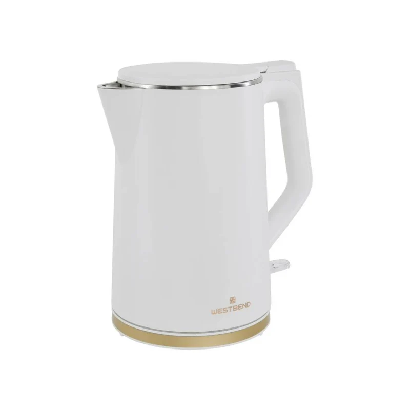 West Bend KTWB2LWG13 1.5L Timeless Electric Kettle - White/Gold
