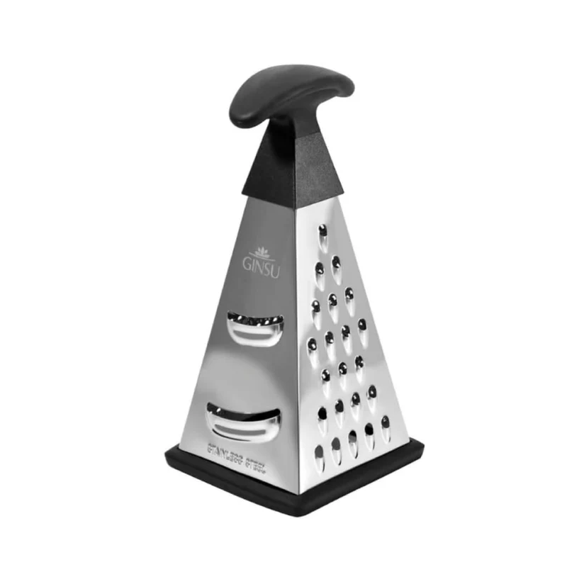 Ginsu 8" Four-Sided Box Grater - Silver/Black