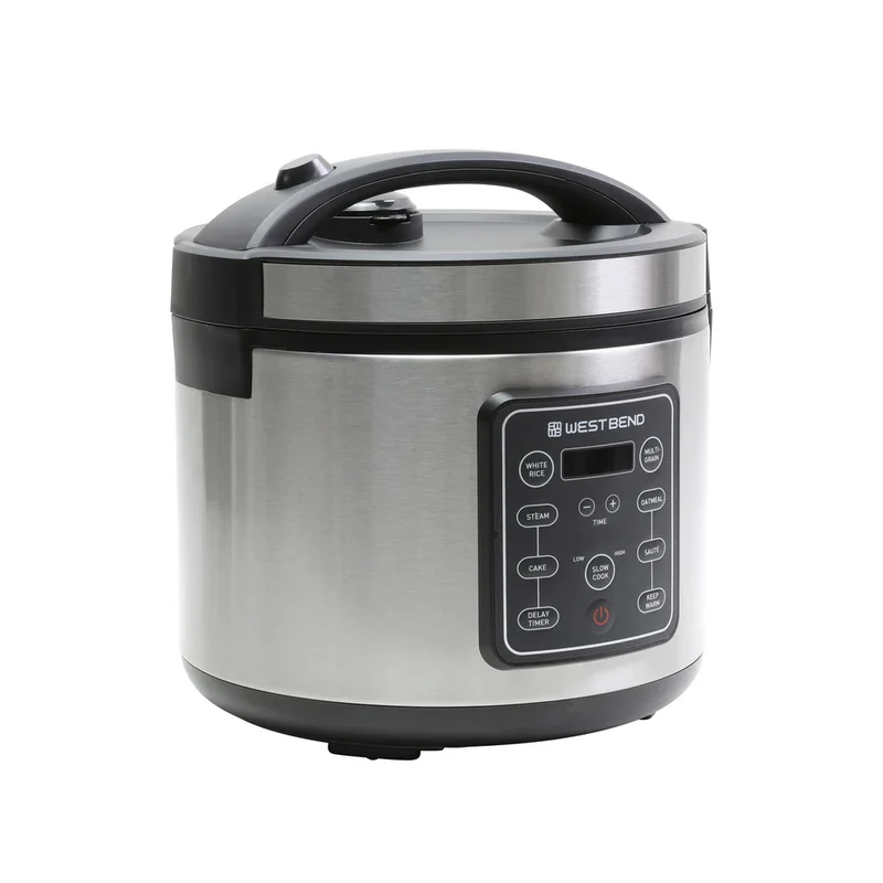 West Bend 20 Cup Multi-Function Rice Cooker - Silver