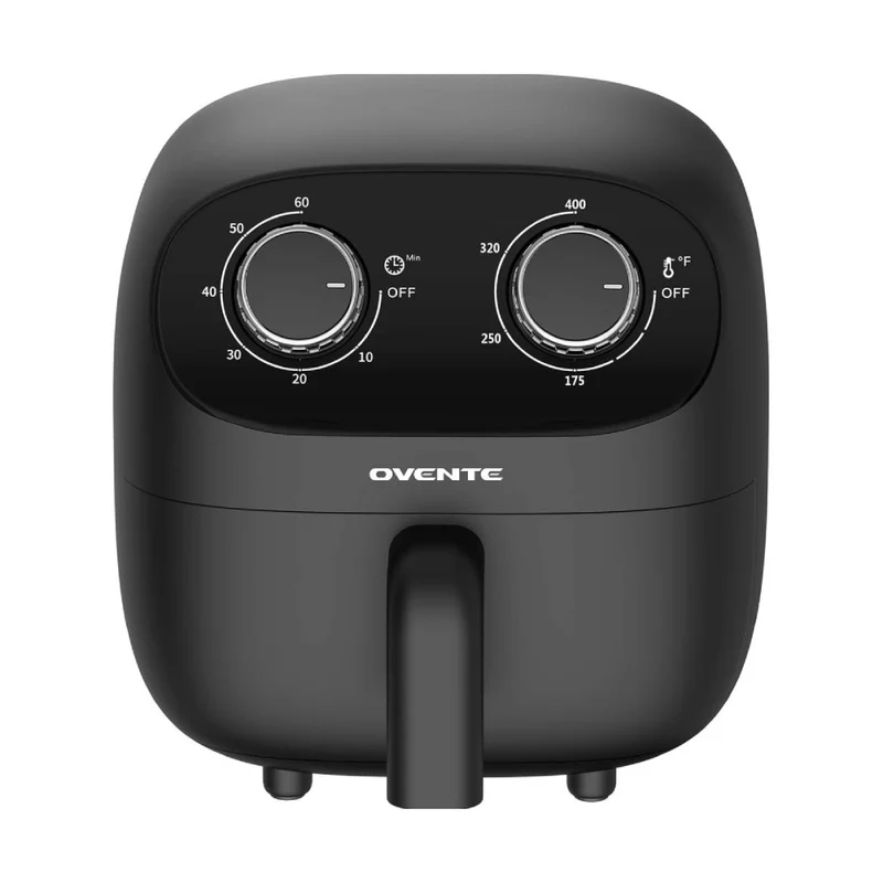 Ovente FAM18900B 2 Quart Compact Air Fryer with Adjustable Temperature - Black