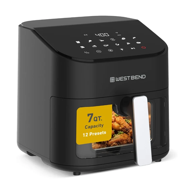 West Bend AFWB7DBK13 7 Quart Digital Air Fryer - Black