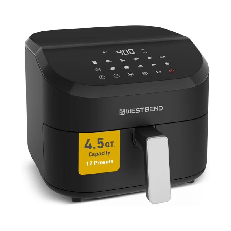 West Bend AFWB45DBK13 4.5 Quart Digital Air Fryer - Black