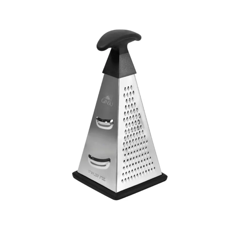 Ginsu 9" Four-Sided Box Grater - Silver/Black