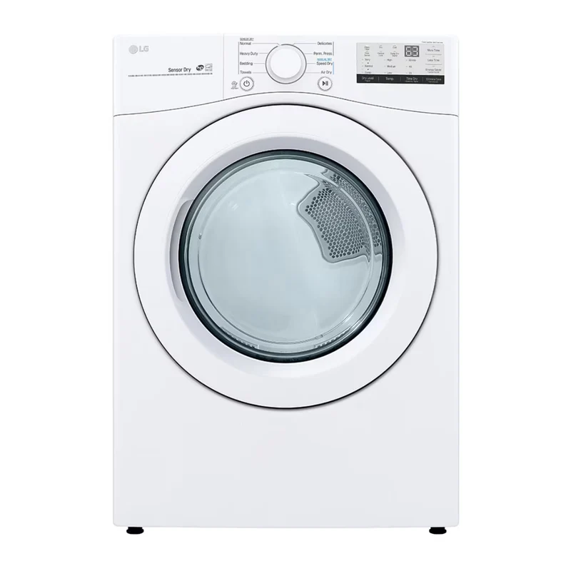 LG DLE3400W 7.4 cu. ft. Front Load Electric Dryer with Sensor Dry - White