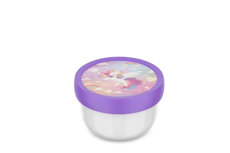 Fruchtbox Unicorn Glow 300 ml Campus mit Gabel