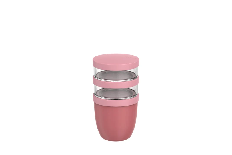 Ellipse Lunchpot 3-teilig 500 ml + 200 ml + 200 ml – Vivid mauve