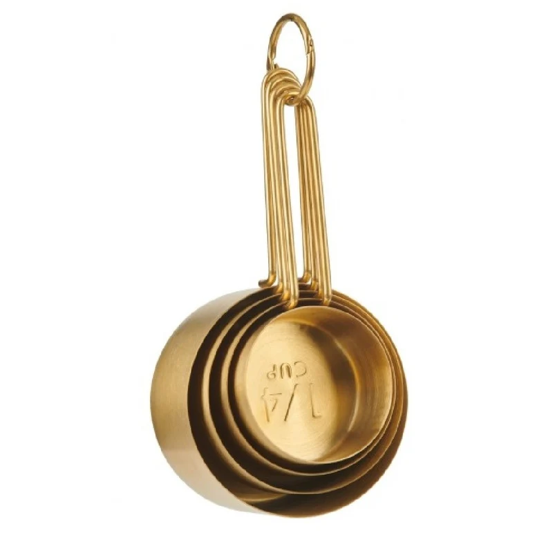 Trudeau Stainless Steel Measuring Cup Set Of 4 - Gold