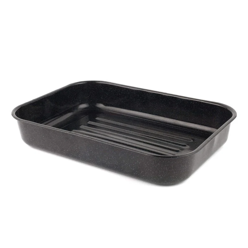 Russell Hobbs Romano Vitreous Enamel Deep Roaster 42 cm Black