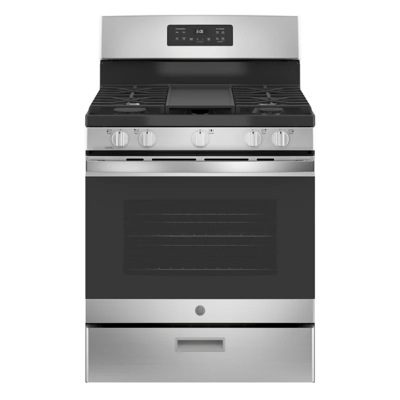 GE Appliances 5.0 cu. ft. Freestanding Natural Gas Range with 5 Burners