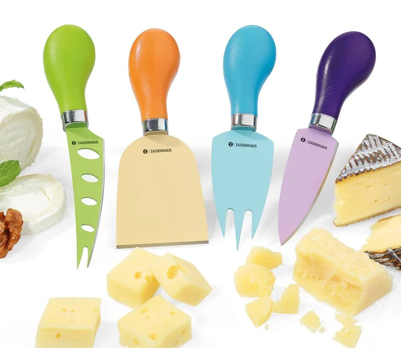 Käsemesser-Set 4teilig bunt Küchenhelfer