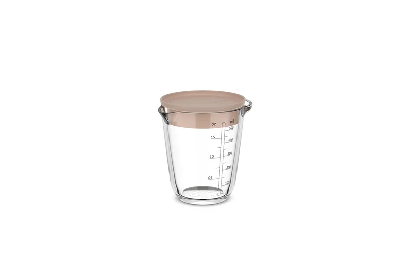 Messbecher Glas 0,5l mit Decke Chef it