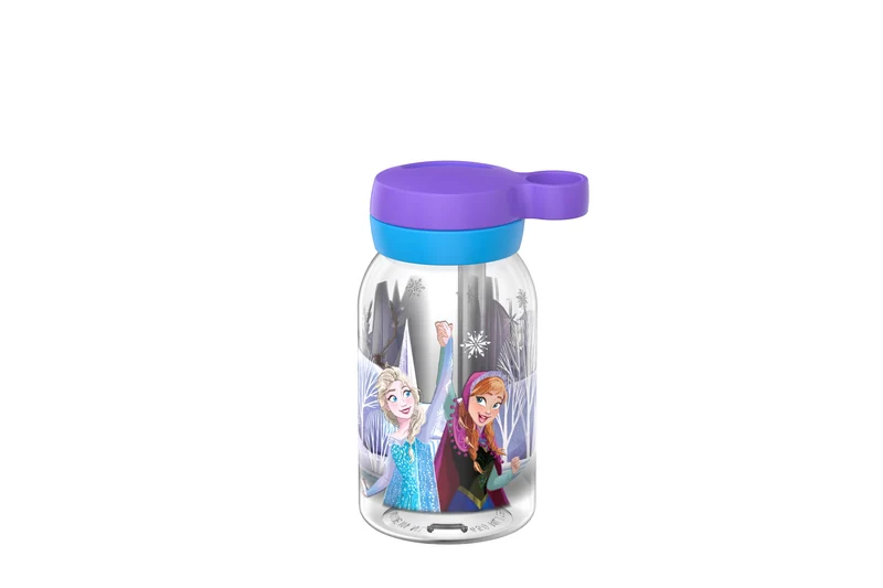 Campus Trinkflasche mit Trinkhalm 450 ml - Frozen Friends