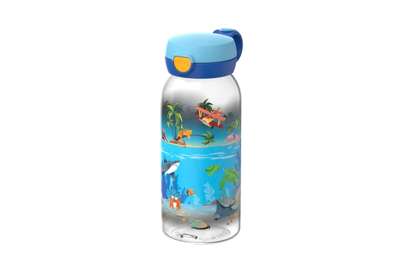 Campus Trinkflasche mit Klappdeckel 600 ml - Tropical Ocean
