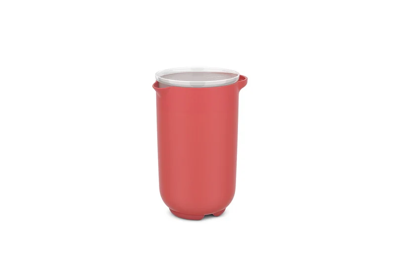 Rührbecher Chef It 1000 ml mit Deckel - coral