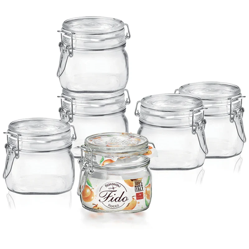 Vorratsglas Fido mit Bügelverschluss – 500 ml