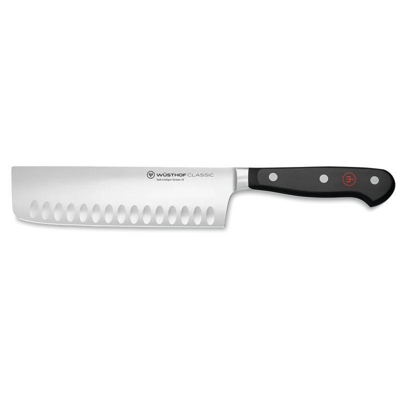Nakirimesser mit Kullenschliff 17cm Classic schwarz