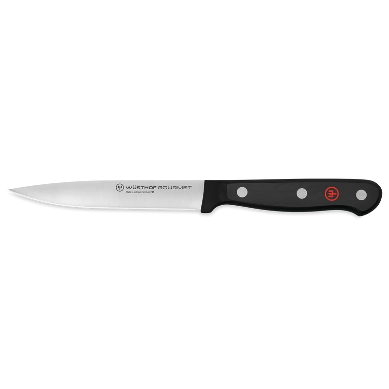 Gemüsemesser mittelspitz 12cm Gourmet schwarz